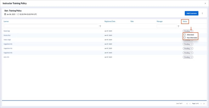Add and manage attendees in training3