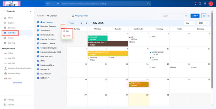 Add and manage calendar2