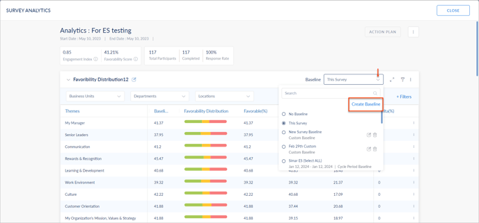 Create and manage baseline3