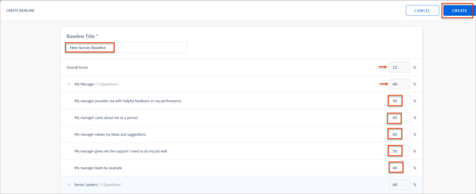 Create and manage baseline4
