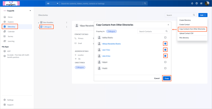 Create and manage contact3-1