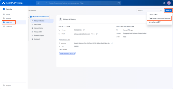 Create and manage contact3-2