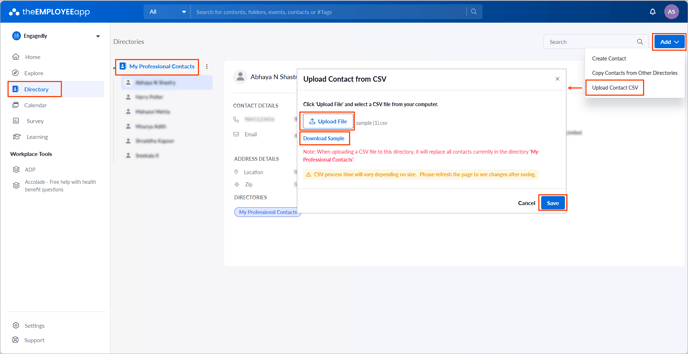 Create and manage contact4-2