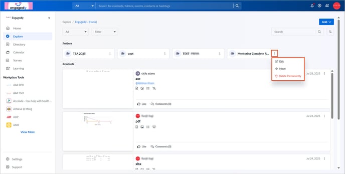 Create and manage folder1