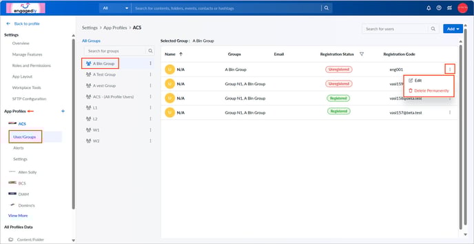 Create and manage regirstration code3