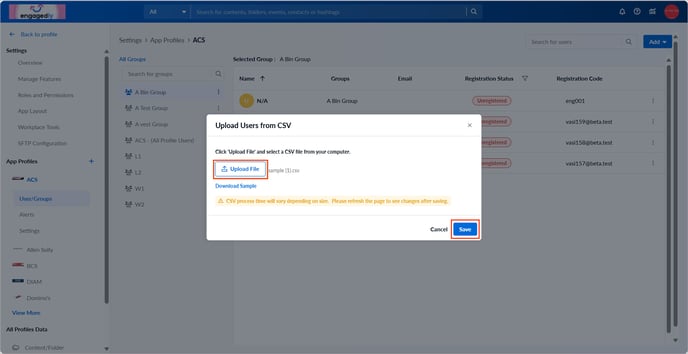Create and manage registration code2