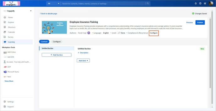 Enable course validity, recurrence, and compliance1-2