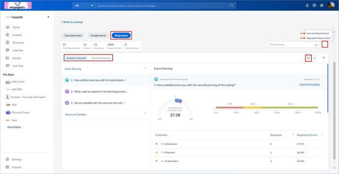 View and export engagement survey responses4-1