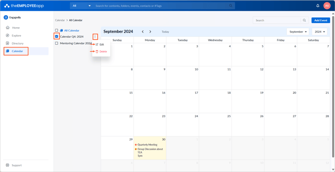 View and manage calendar1