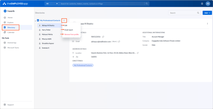 View and manage directory1